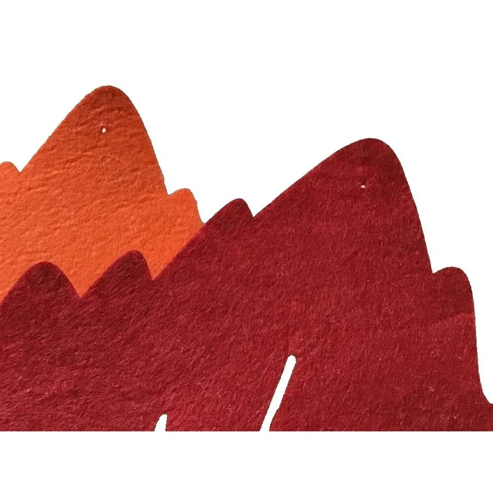 Felt Fall Leaves Maple Leaf Placemats Wall Decor Autumn Lot 6 Thanksgiving 18